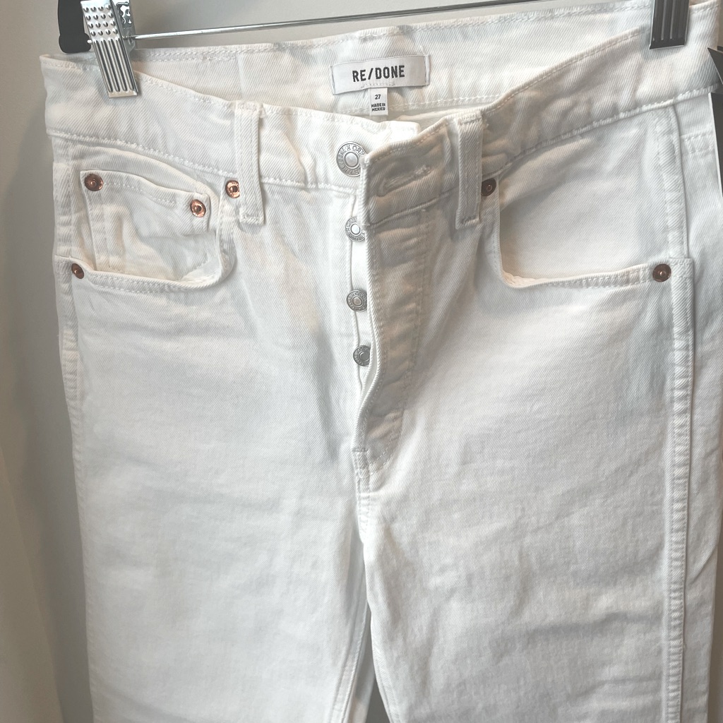 Brand New High Rise White Denim Jeans Brand New High Rise White Denim Jeans